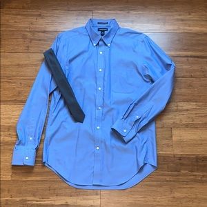 Lands’end no iron pinpoint slim fit oxford shirt